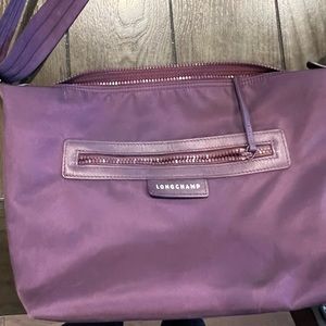 Longchamp nylon purple crossbody bag